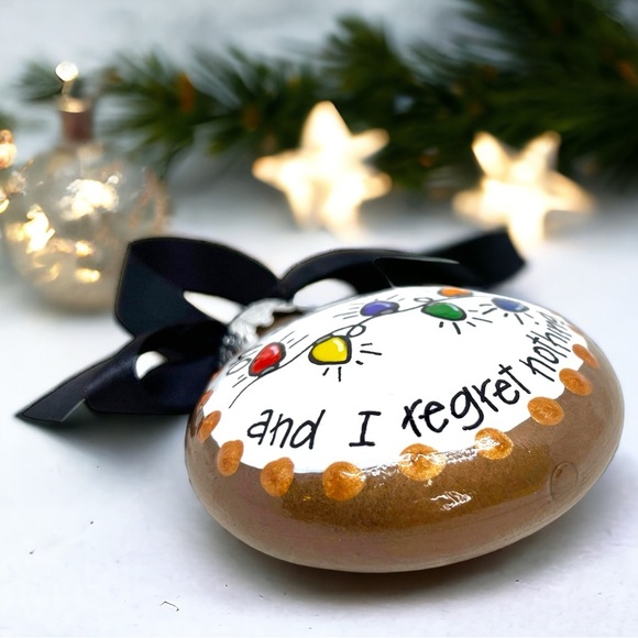 Naughty List Christmas Ornament - "On the Naughty List and I Regret Nothing" - Picture 6 of 8